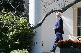 President Biden Hold A White House Departure