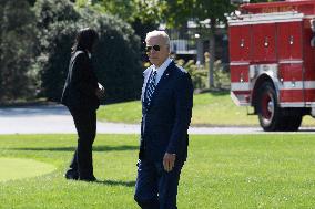 President Biden Hold A White House Departure