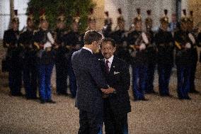 Sultan Of Brunei At The Elysee - Paris