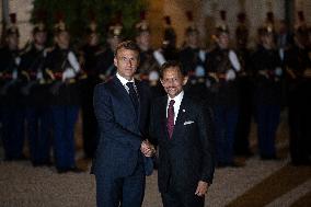 Sultan Of Brunei At The Elysee - Paris