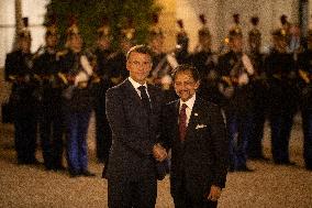 Sultan Of Brunei At The Elysee - Paris