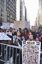 Pro-Palestinian protesters in NY