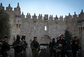 MIDEAST-JERUSALEM-JUMMAH-SECURITY