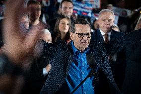 Eurosceptic Ruling Party Rallies On Last Day Before Polish Elections