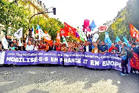 Inter-Union Rally For Purchasing Power - Paris