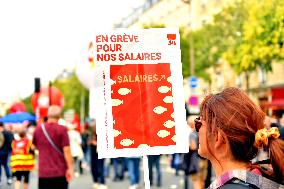 Inter-Union Rally For Purchasing Power - Paris