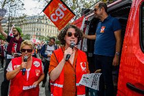 Inter-Union Rally For Purchasing Power - Paris