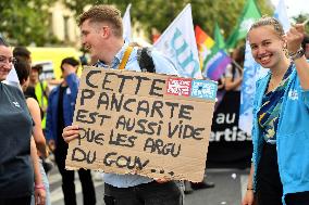 Inter-Union Rally For Purchasing Power - Paris