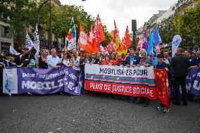 Inter-Union Rally For Purchasing Power - Paris