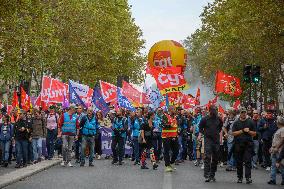 Inter-Union Rally For Purchasing Power - Paris