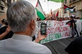 Pro-Palestinian Protest - Naples