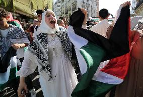 Pro-Palestinian Demonstration In Algeria