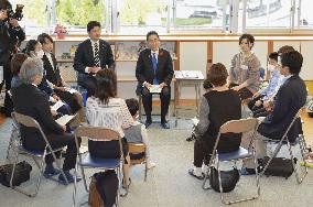 Japan PM Kishida at child-care facility