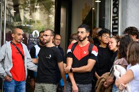 Rally And Picket In Front Of The Decathlon - Paris