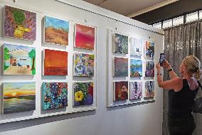 NAMIBIA-WINDHOEK-ART EXHIBITION-CANCER PATIENTS