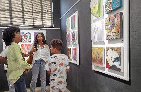 NAMIBIA-WINDHOEK-ART EXHIBITION-CANCER PATIENTS