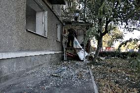 Aftermath of Russian shelling of Izmail in Odesa Region