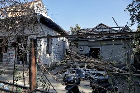 Aftermath of Russian shelling of Izmail in Odesa Region