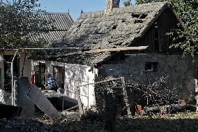 Aftermath of Russian shelling of Izmail in Odesa Region