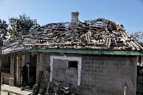 Aftermath of Russian shelling of Izmail in Odesa Region