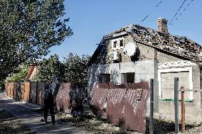 Aftermath of Russian shelling of Izmail in Odesa Region