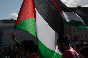 Pro-Palestine Demo In Duesseldorf