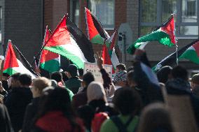 Pro-Palestine Demo In Duesseldorf