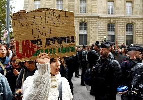 Unauthorized Pro-Palestinian Protest - Paris