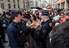 Unauthorized Pro-Palestinian Protest - Paris