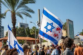 Israelis Protest Government Failures Over Hamas Attack - Tel Aviv