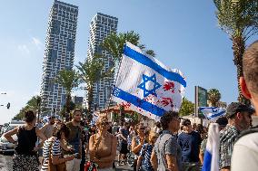 Israelis Protest Government Failures Over Hamas Attack - Tel Aviv