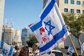 Israelis Protest Government Failures Over Hamas Attack - Tel Aviv