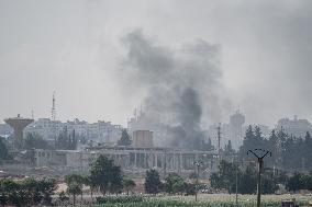 Russian Warplanes Bomb Idlib - Syria