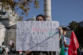 Pro-Palestinian Protest - Istanbul