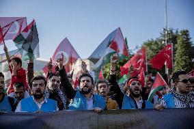 Pro-Palestinian Protest - Istanbul