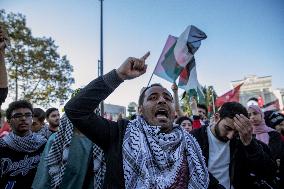 Pro-Palestinian Protest - Istanbul