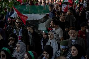 Pro-Palestinian Protest - Istanbul