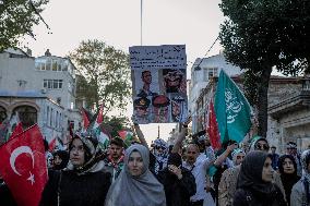 Pro-Palestinian Protest - Istanbul