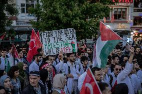 Pro-Palestinian Protest - Istanbul