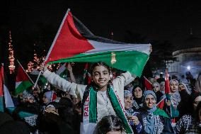 Pro-Palestinian Protest - Istanbul