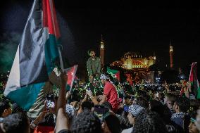 Pro-Palestinian Protest - Istanbul