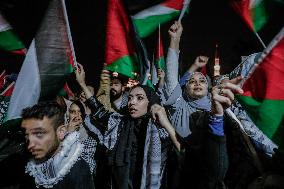 Pro-Palestinian Protest - Istanbul