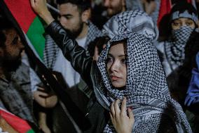 Pro-Palestinian Protest - Istanbul