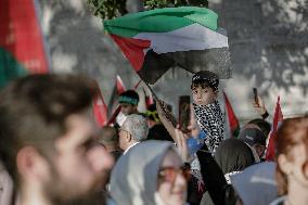 Pro-Palestinian Protest - Istanbul