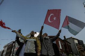 Pro-Palestinian Protest - Istanbul