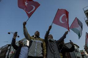 Pro-Palestinian Protest - Istanbul