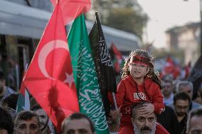 Pro-Palestinian Protest - Istanbul