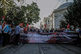 Pro-Palestinian Protest - Istanbul