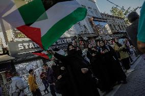 Pro-Palestinian Protest - Istanbul