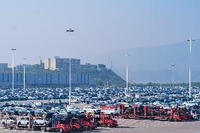 Changan Automobile's Vehicle Distribution Center in Chongqing